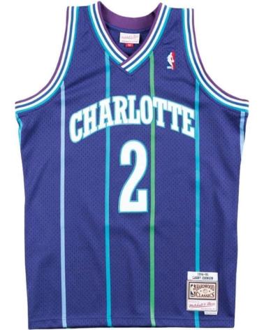 MITCHELL & NESS MAGLIA LARRY JOHNSON CHARLOTTE HORNETS 1994-95 ALTERNATE 1