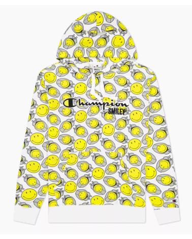 CHAMPION FELPA CON CAPPUCCIO SMILEY ALL OVER 1