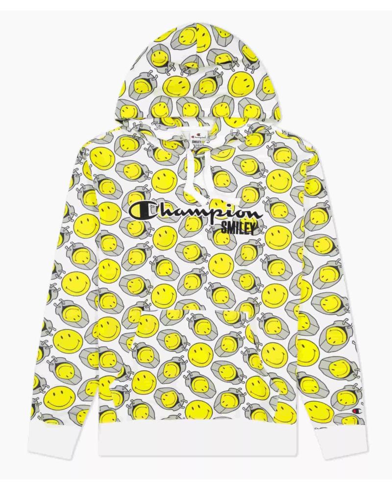 CHAMPION FELPA CON CAPPUCCIO SMILEY ALL OVER 1