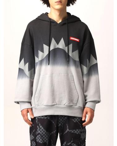 FELPA CON CAPPUCCIO SPRAYGROUND GREY BIG SHARK 1