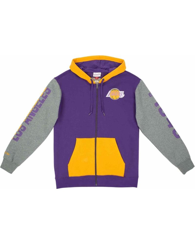 MITCHELL & NESS FULL ZIP LAKERS HOODIE 1