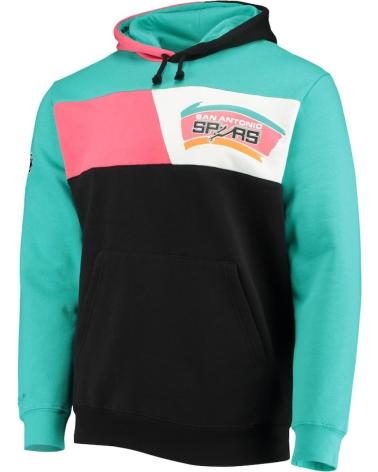 MITCHELL & NESS SAN ANTONIO SPURS COLOR BLOCKED SWEATSHIRT 1