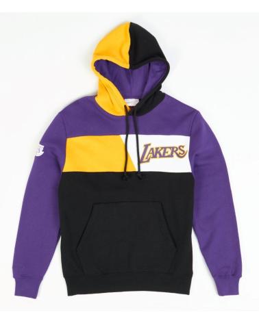 FELPA CON CAPPUCCIO MITCHELL & NESS LAKERS COLOR BLOCKED 1