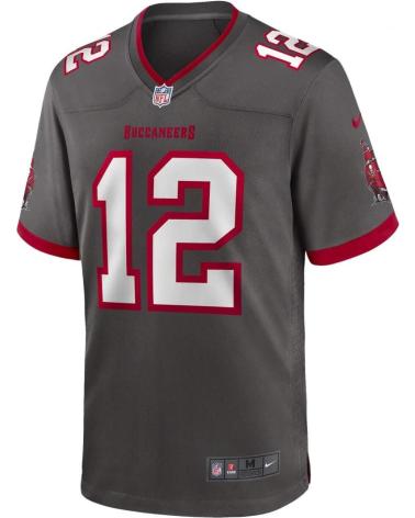 MAGLIA NIKE NFL GAME TOM BRADY TAMPA BAY BUCCANEERS GRIGIA 1