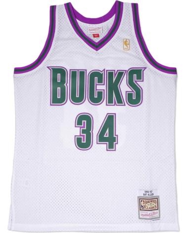 MITCHELL & NESS MAGLIA SWINGMAN RAY ALLEN MILWAUKEE BUCKS 1996-97 BIANCA 1