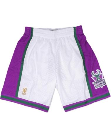 PANTALONCINI MITCHELL & NESS MILWAUKEE BUCKS RETRO SWINGMAN 96-97 BIANCO 1