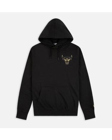 NEW ERA CHICAGO BULLS METALLIC GOLD HOODIE 1