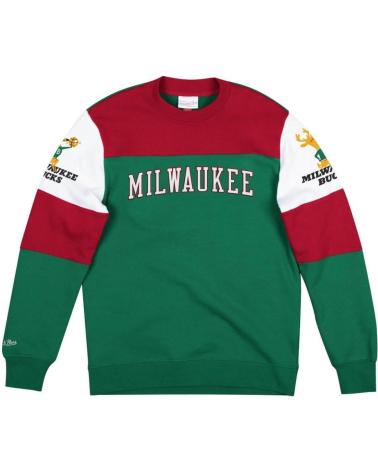 MITCHELL & NESS MILWAUKEE BUCKS PERFECT SEASON CREW SWEATSHIRT 1