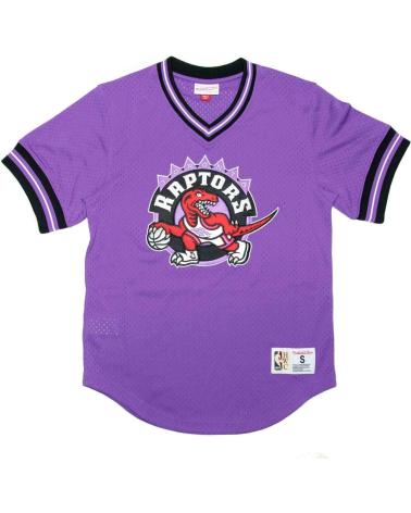 MITCHELL & NESS CAMISETA MESH CREWNECK NBA UNBEATEN TORONTO RAPTORS MORADA 1