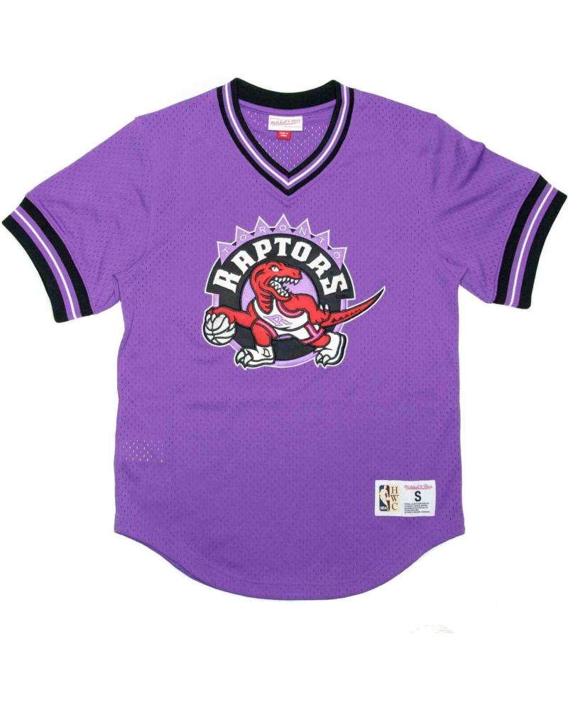 MITCHELL & NESS MESH CREWNECK NBA UNBEATEN TORONTO RAPTORS TRIKOT LILA 1