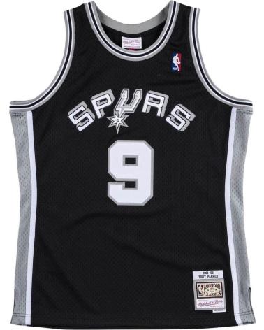 MITCHELL & NESS MAILLOT NBA SWINGMAN TONY PARKER #9 SAN ANTONIO SPURS 2000-02 - NOIR 1