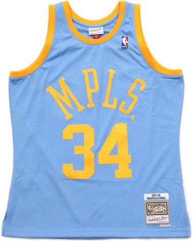 MITCHELL & NESS NBA SWINGMAN TRIKOT SHAQUILLE O'NEAL LAKERS 'MPLS' RETRO 1