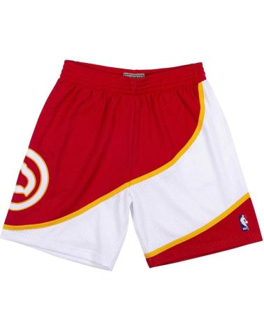 SHORTS MITCHELL & NESS SWINGMAN ATLANTA HAWKS 986-87 VERMELHO 1