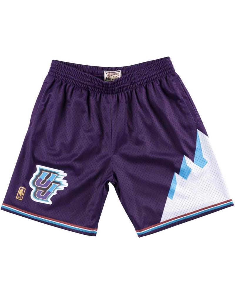 CALÇÕES MITCHELL & NESS UTAH JAZZ SWINGMAN 1996-97 ROXO