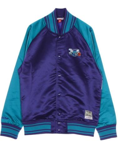 MITCHELL & NESS CHARLOTTE HORNETS COLOSAL SATIN JACKET 1