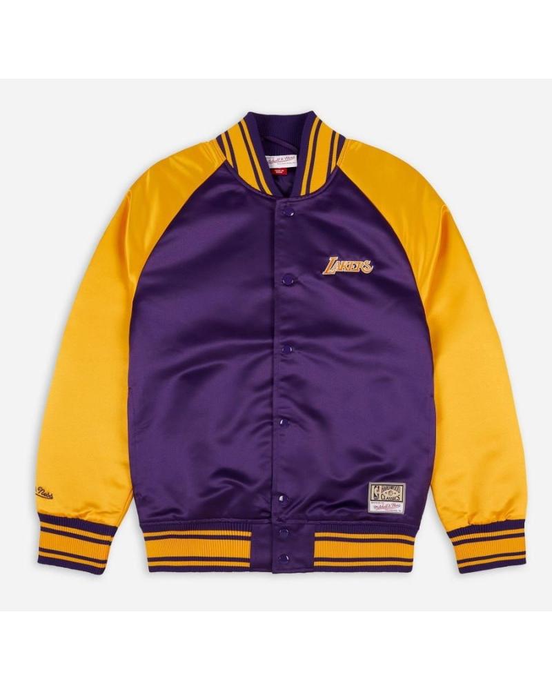 MITCHELL & NESS COLOSAL SATIN JACKE LOS ANGELES LAKERS 1