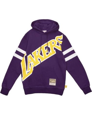 MITCHELL & NESS LOS ANGELES LAKERS BIG FACE 2.0 FLEECE HOODIE 1