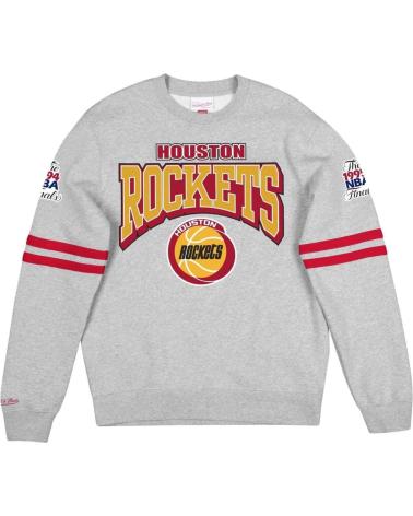 MITCHELL & NESS HOUSTON ROCKETS ALL OVER PRINT FLEECE CREW SWEATSHIRT 1