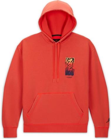 JORDAN ZION DRI-FIT BRIGHT CRIMSON HOODIE 1