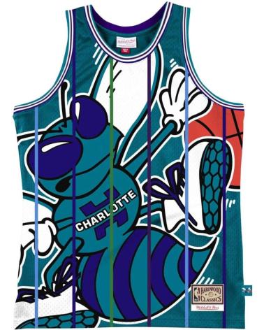MAGLIA MITCHELL & NESS CHARLOTTE HORNETS BIG FACE 2.0 1