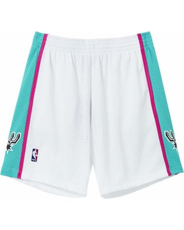 SHORT MITCHELL & NESS SAN ANTONIO SPURS NBA RELOAD SWINGMAN BIANCO 1