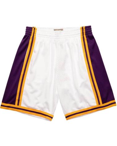 PANTALONCINI BASKET MITCHELL & NESS RELOAD SWINGMAN LOS ANGELES LAKERS NBA BIANCO 1