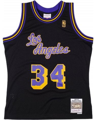 MITCHELL & NESS CAMISETA NBA RELOAD SWINGMAN SHAQUILLE O'NEAL LAKERS NEGRA 1