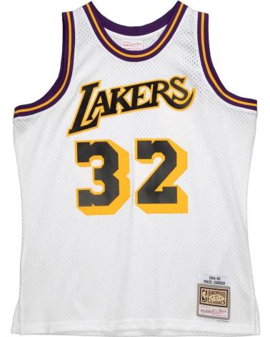 MITCHELL & NESS NBA TRIKOT MAGIC JOHNSON LOS ANGELES LAKERS RELOAD SWINGMAN WEISS SONDEREDITION 1