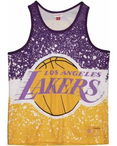 MAGLIA MITCHELL & NESS NBA JUMBOTRON LOS ANGELES LAKERS VIOLA GIALLO 1