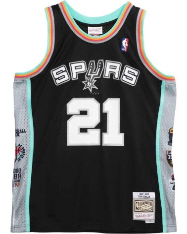 MAILLOT SWINGMAN MITCHELL & NESS TIM DUNCAN SAN ANTONIO SPURS HOF 1