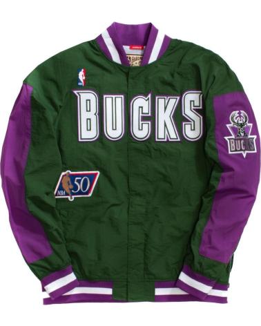 GIACCA MITCHELL & NESS MILWAUKEE BUCKS AUTHENTIC WARM UP 1