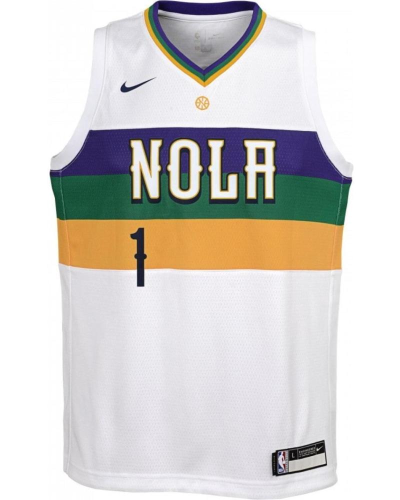 NIKE MAGLIA ZION WILLIAMSON NEW ORLEANS PELICANS CITY EDITION SWINGMAN JUNIOR