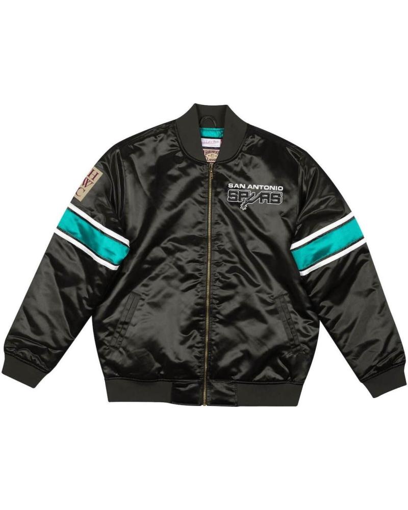 MITCHELL & NESS SAN ANTONIO SPURS HEAVYWEIGHT SATIN JACKE 1