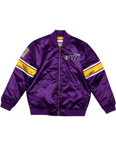 MITCHELL & NESS UTAH JAZZ HEAVYWEIGHT SATIN JACKE 1