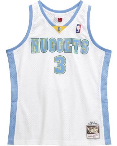 MAGLIA DA BASKET MITCHELL & NESS ALLEN IVERSON DENVER NUGGETS SWINGMAN 2006-07 BIANCA 1
