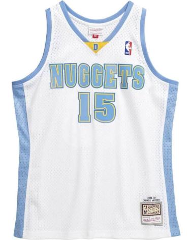 CAMISETA MITCHELL & NESS CARMELO ANTHONY DENVER NUGGETS 2007 SWINGMAN BLANCA 1