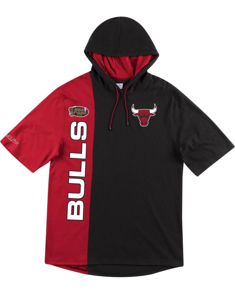 CAMISOLA COM CAPUZ MITCHELL & NESS CHICAGO BULLS SPLIT HOODY 1