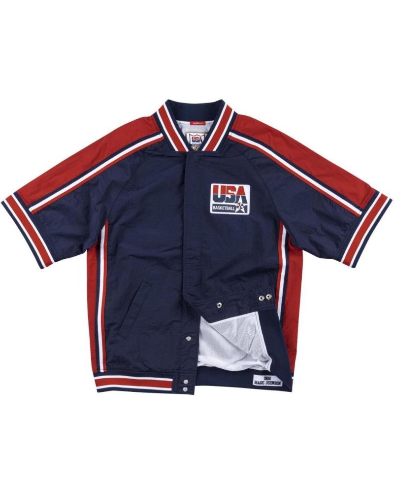 GIACCA MITCHELL & NESS MAGIC JOHNSON USA BASKETBALL AUTHENTIC WARM UP 992 1