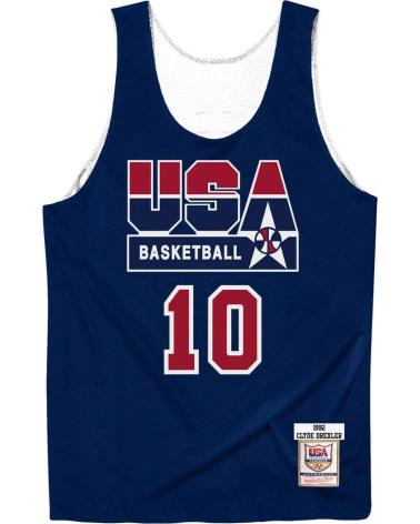 MITCHELL & NESS MAGLIA REVERSIBILE CLYDE DREXLER USA BASKETBALL '92 PRACTICE 1