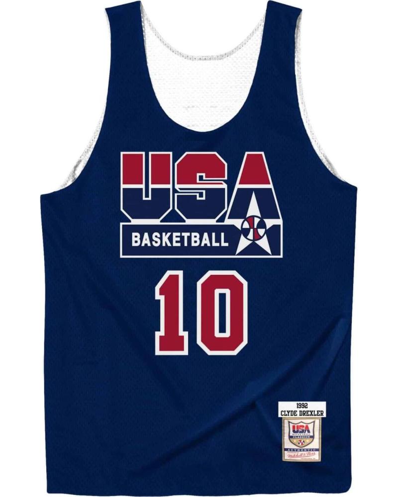 MITCHELL & NESS MAGLIA REVERSIBILE CLYDE DREXLER USA BASKETBALL '92 PRACTICE 1
