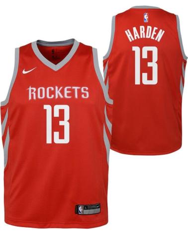 MAGLIA NIKE HOUSTON ROCKETS JAMES HARDEN #13 SWINGMAN JUNIOR ROSSA