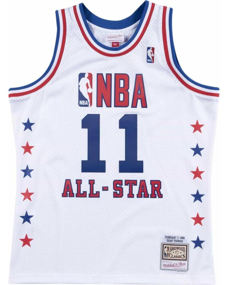 MITCHELL & NESS NBA ALL-STAR 1988 SWINGMAN TRIKOT ISIAH THOMAS WEISS 1