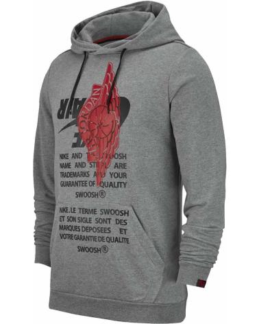 JORDAN AIR CLASSIC PULLOVER HOODIE GREY 1