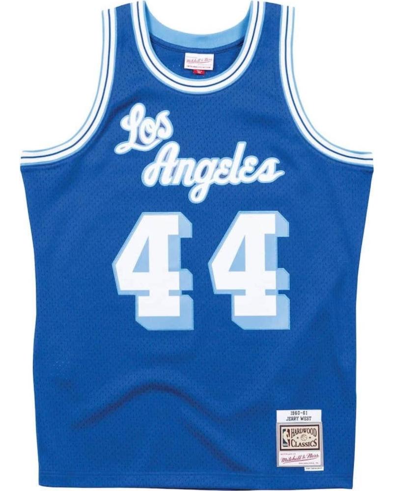 MITCHELL & NESS NBA TRIKOT JERRY WEST LOS ANGELES LAKERS SWINGMAN BLAU 1