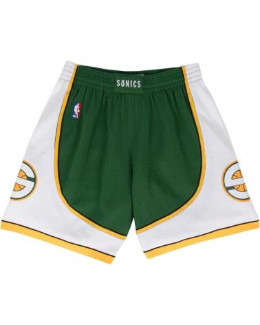 PANTALONCINI MITCHELL & NESS NBA RETRO SWINGMAN SEATTLE SUPERSONICS 2007-08 VERDE BIANCO