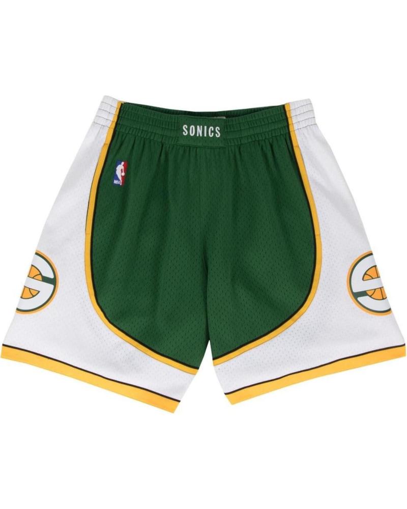 PANTALONCINI MITCHELL & NESS NBA RETRO SWINGMAN SEATTLE SUPERSONICS 2007-08 VERDE BIANCO