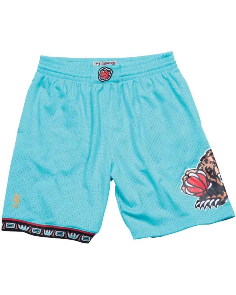 PANTALONCINI MITCHELL & NESS NBA RETRO SWINGMAN VANCOUVER GRIZZLIES 1996-97 CELESTE