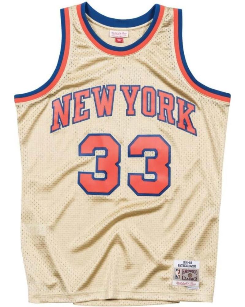 MITCHELL & NESS SWINGMAN PATRICK EWING #33 NEW YORK KNICKS GOLDEN 1