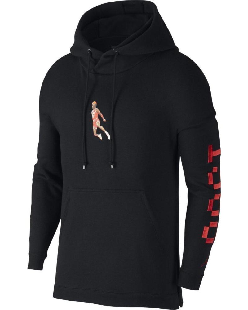 JORDAN AIR WINGS 988 BLACK HOODIE 1