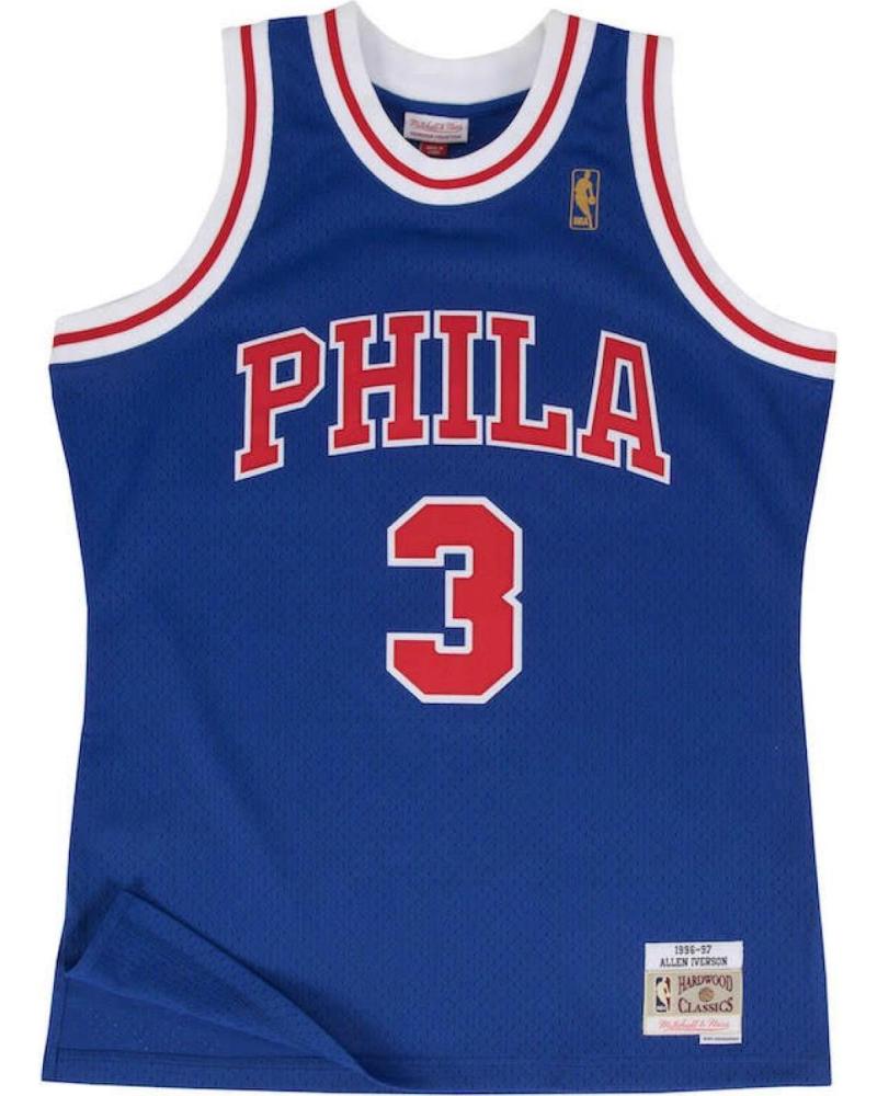 MAILLOT MITCHELL & NESS ALLEN IVERSON PHILADELPHIA 76ERS SWINGMAN 1996-97 1